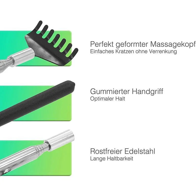 Telescopic Back Scratcher Stainless Steel Massager Tool - Smarsty