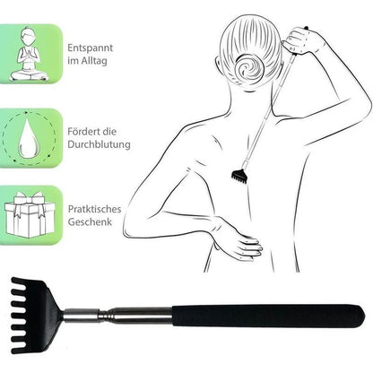Telescopic Back Scratcher Stainless Steel Massager Tool - Smarsty