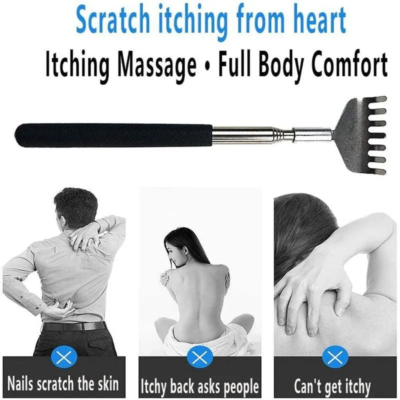 Telescopic Back Scratcher Stainless Steel Massager Tool - Smarsty