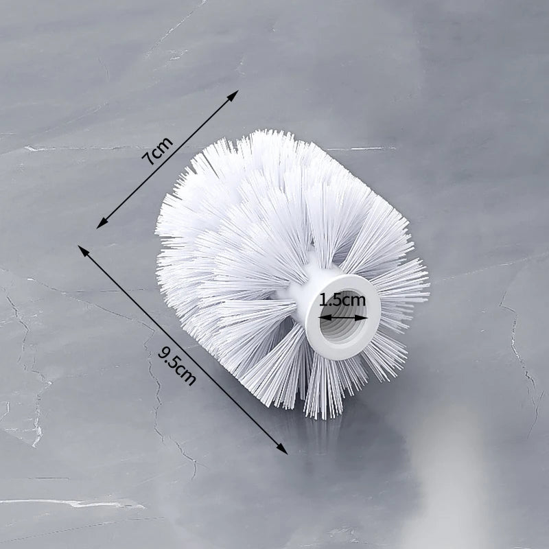 Toilet Brush Holder with Disposable Brush Head - Smarsty