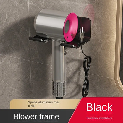 Wall-Mounted Hair Dryer Holder for Space-Saving Storage - Smarsty