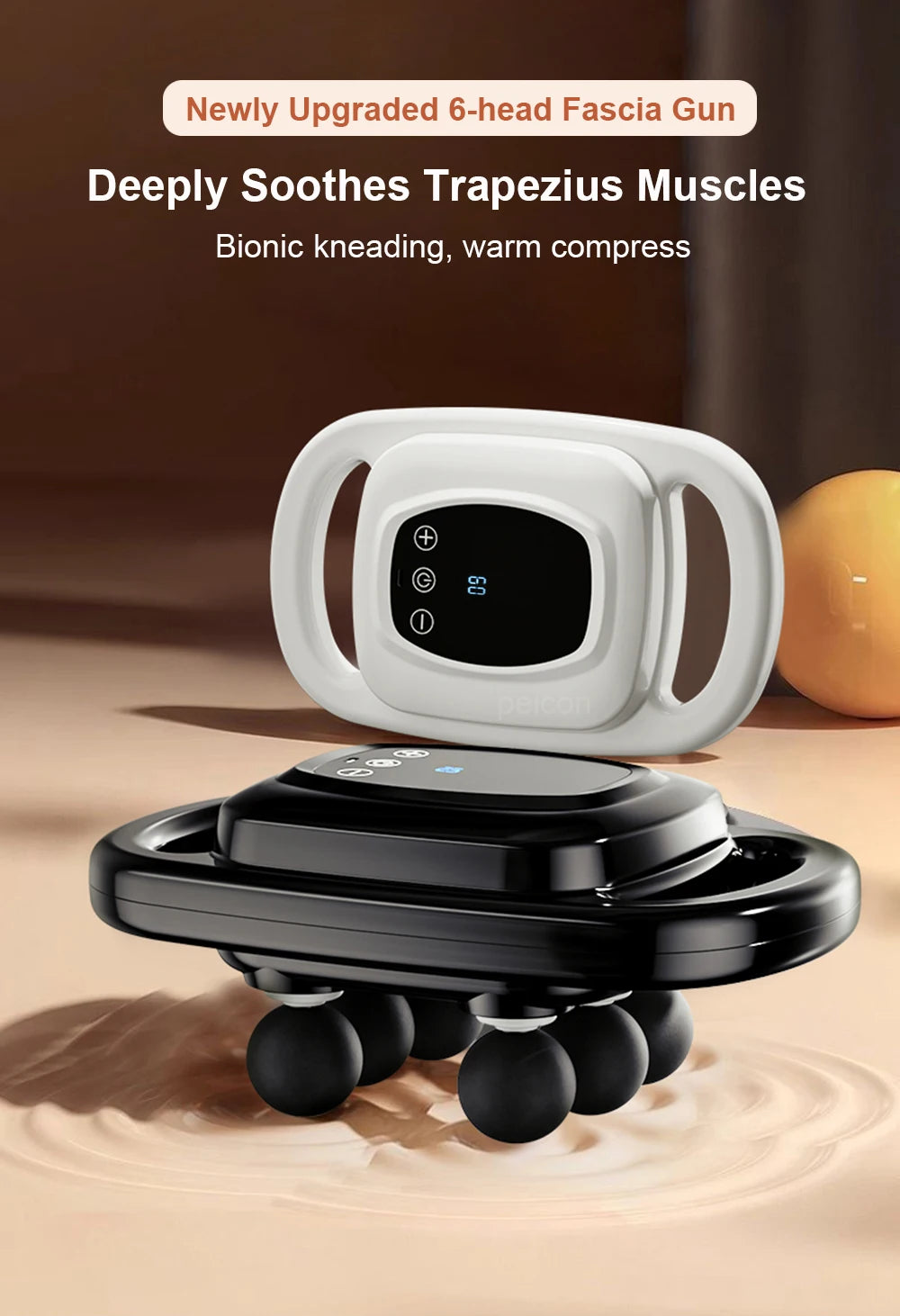 Wireless Deep Tissue Massage Gun with Six Heads - Smarsty