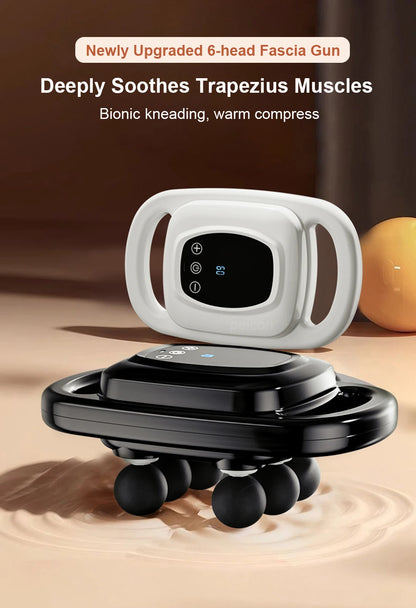 Wireless Deep Tissue Massage Gun with Six Heads - Smarsty