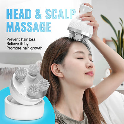 Wireless Electric Scalp Massager for Stress Relief - Smarsty