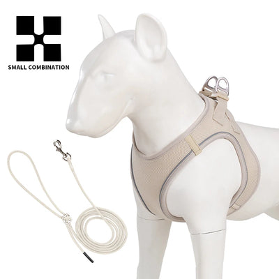 Adjustable Reflective Dog Harness Leash Set for Small Dogs - Smarsty