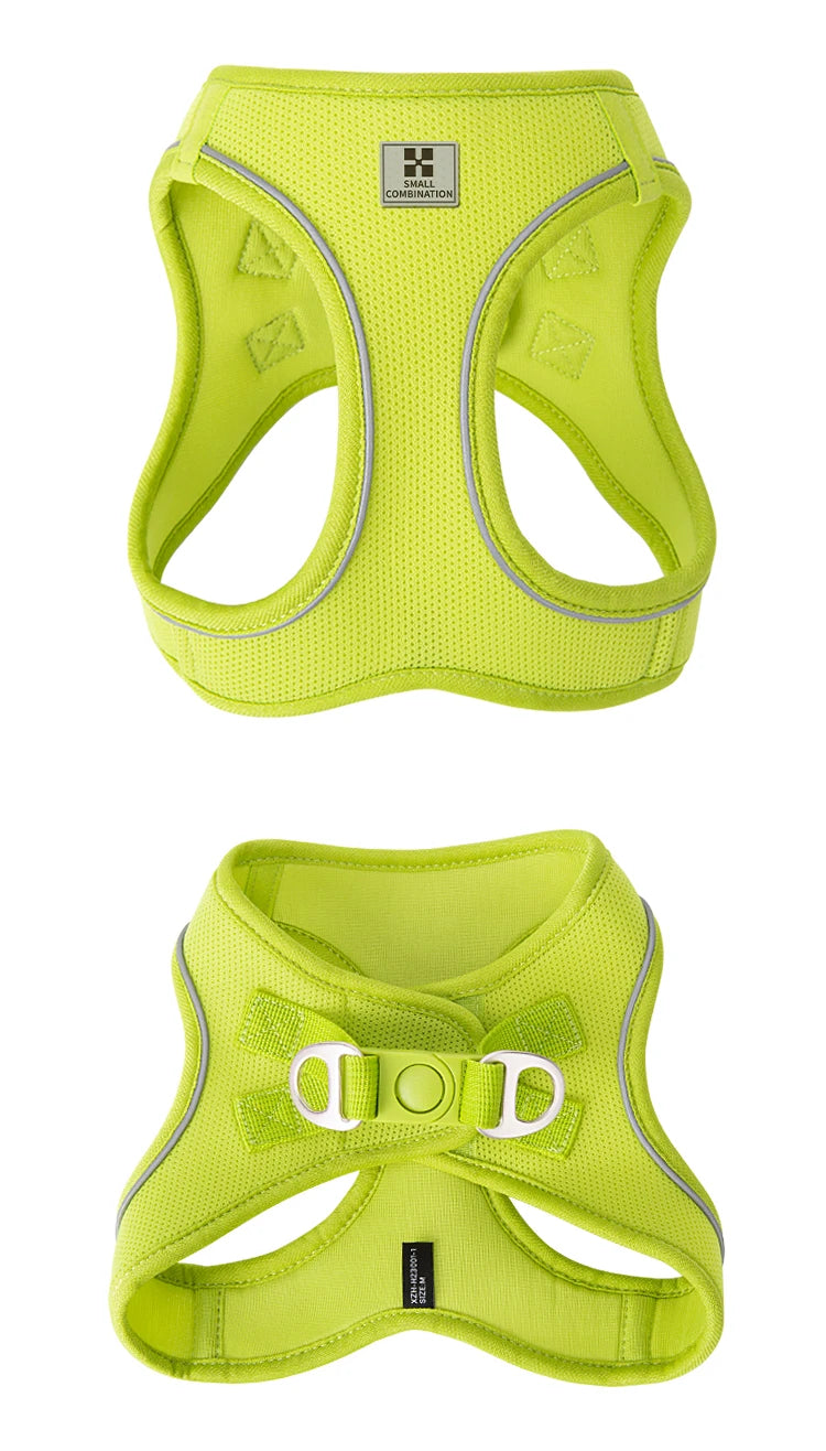 Adjustable Reflective Dog Harness Leash Set for Small Dogs - Smarsty