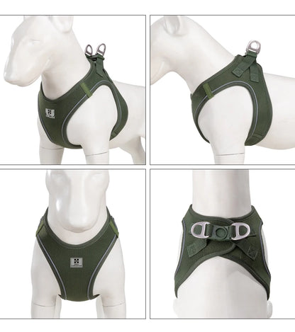 Adjustable Reflective Dog Harness Leash Set for Small Dogs - Smarsty