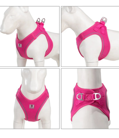 Adjustable Reflective Dog Harness Leash Set for Small Dogs - Smarsty