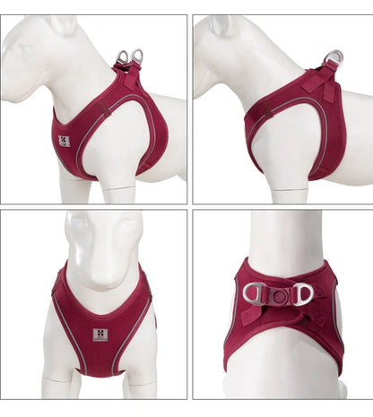 Adjustable Reflective Dog Harness Leash Set for Small Dogs - Smarsty
