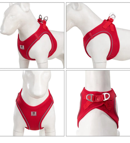 Adjustable Reflective Dog Harness Leash Set for Small Dogs - Smarsty