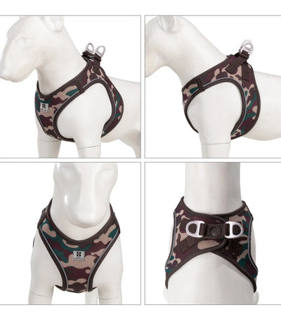 Adjustable Reflective Dog Harness Leash Set for Small Dogs - Smarsty