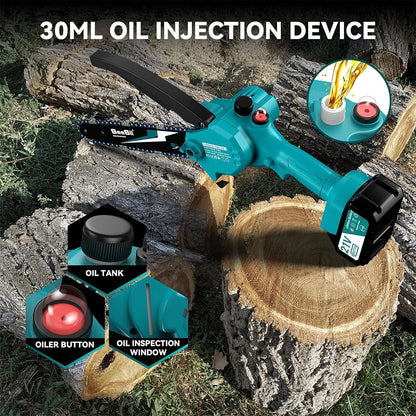 SEESII 8 Inch Mini Cordless Chainsaw Kit for Easy Pruning - Smarsty