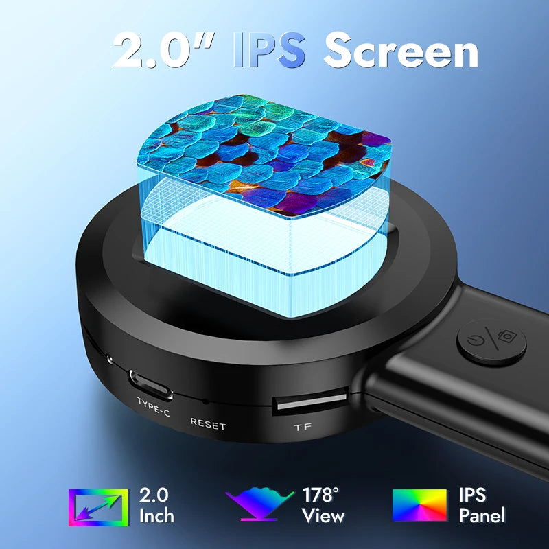 Hayve 2 Inch Digital Microscope with 100X Zoom Magnification - Smarsty