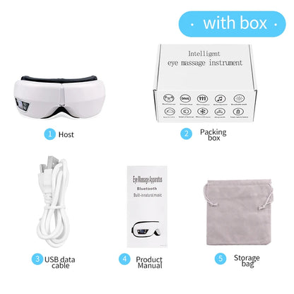 6D Smart Eye Massager with Bluetooth Music Relaxation - Smarsty