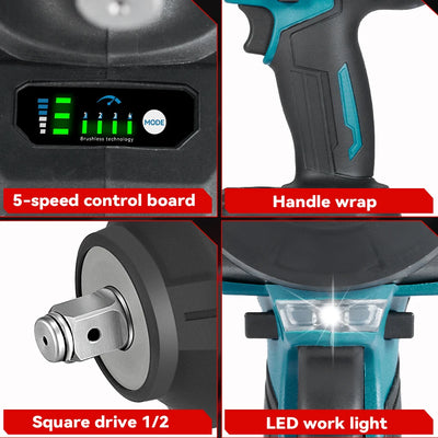 ONEVAN Brushless Electric Impact Wrench 2800N.M Torque - Smarsty