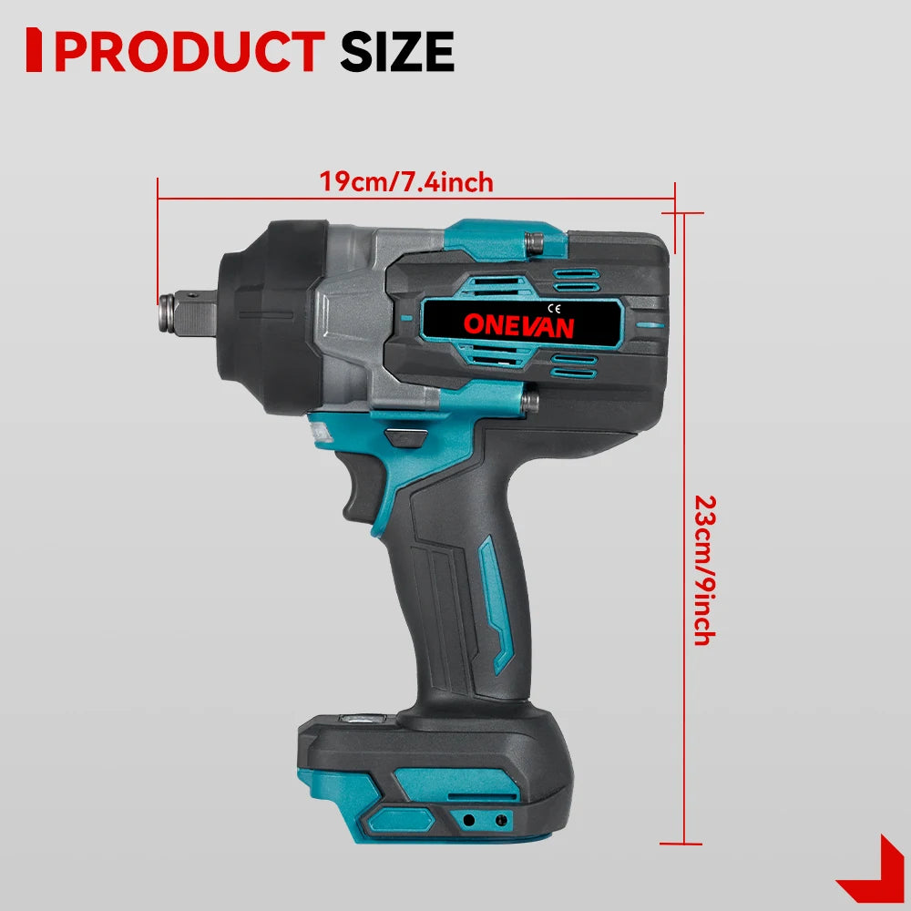 ONEVAN Brushless Electric Impact Wrench 2800N.M Torque - Smarsty