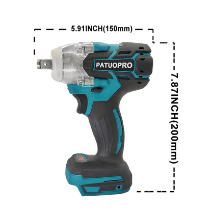 500N.m Brushless Cordless Impact Wrench for Home DIY - Smarsty