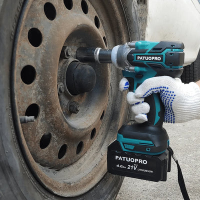 500N.m Brushless Cordless Impact Wrench for Home DIY - Smarsty
