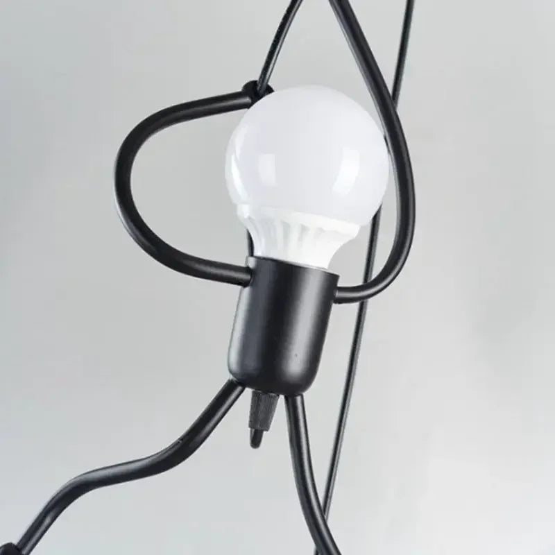 Vintage Iron Chandelier LED Ceiling Lamp for Kids Room - Smarsty