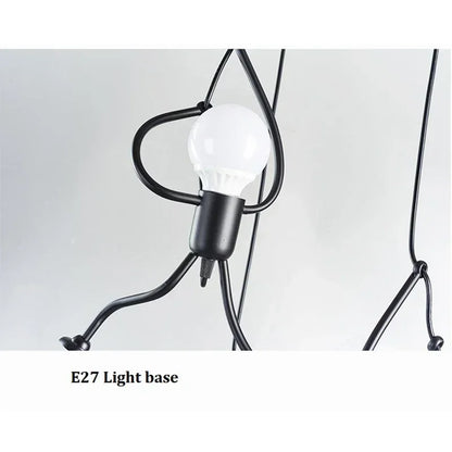Vintage Iron Chandelier LED Ceiling Lamp for Kids Room - Smarsty