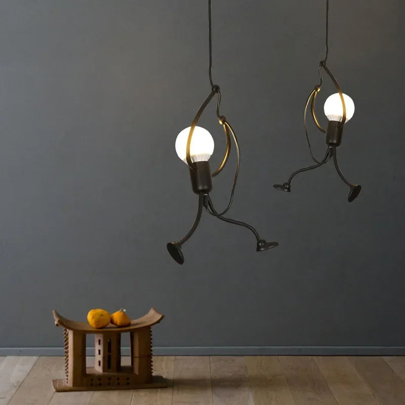 Vintage Iron Chandelier LED Ceiling Lamp for Kids Room - Smarsty