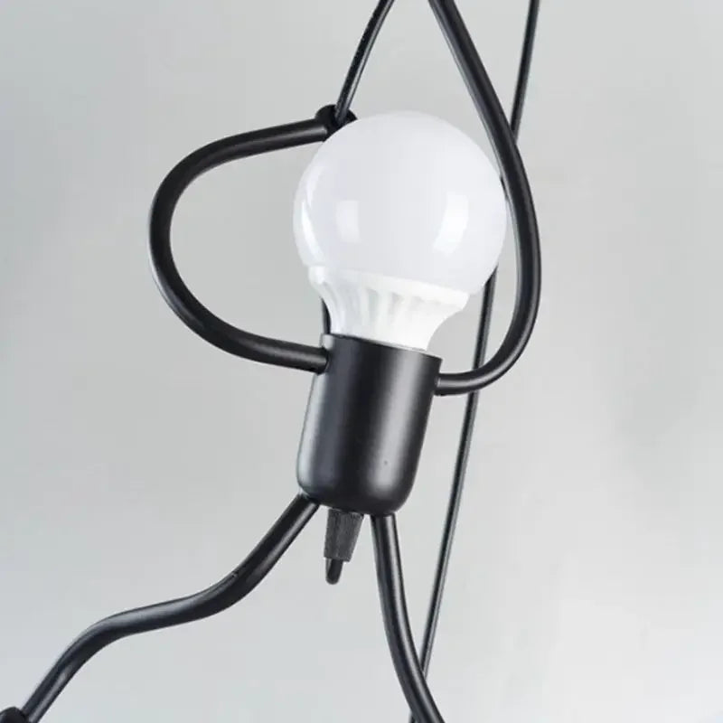 Vintage Iron Chandelier LED Ceiling Lamp for Kids Room - Smarsty