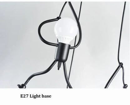 Vintage Iron Chandelier LED Ceiling Lamp for Kids Room - Smarsty