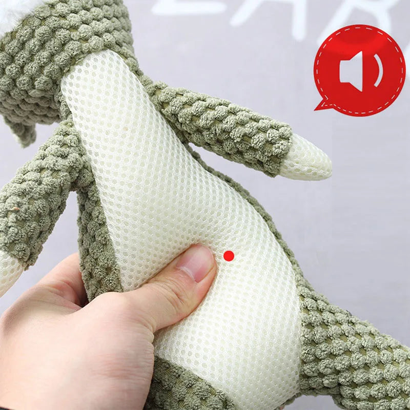 Plush Cartoon Puppy Dog Squeaky Chew Toy for Small Dogs - Smarsty