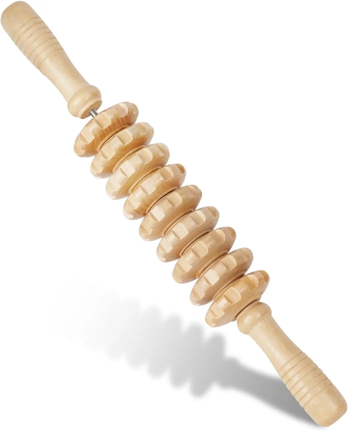Wooden Massage Roller for Sore Muscle Relief and Circulation - Smarsty