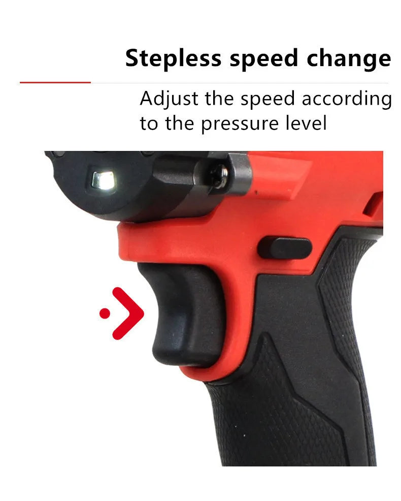 Electric Cordless Wrench Brushless Screwdriver High Torque Tool - Smarsty