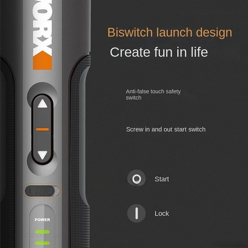 Worx 4V Smart Cordless Screwdriver Set with 30 Bits - Smarsty