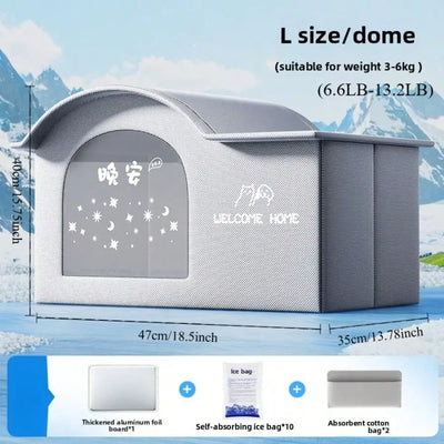Summer Cooling Cat and Dog Ice House Bed - Smarsty