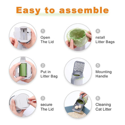 Cat Litter Scoop With Filter For Easy Cleaning - Smarsty