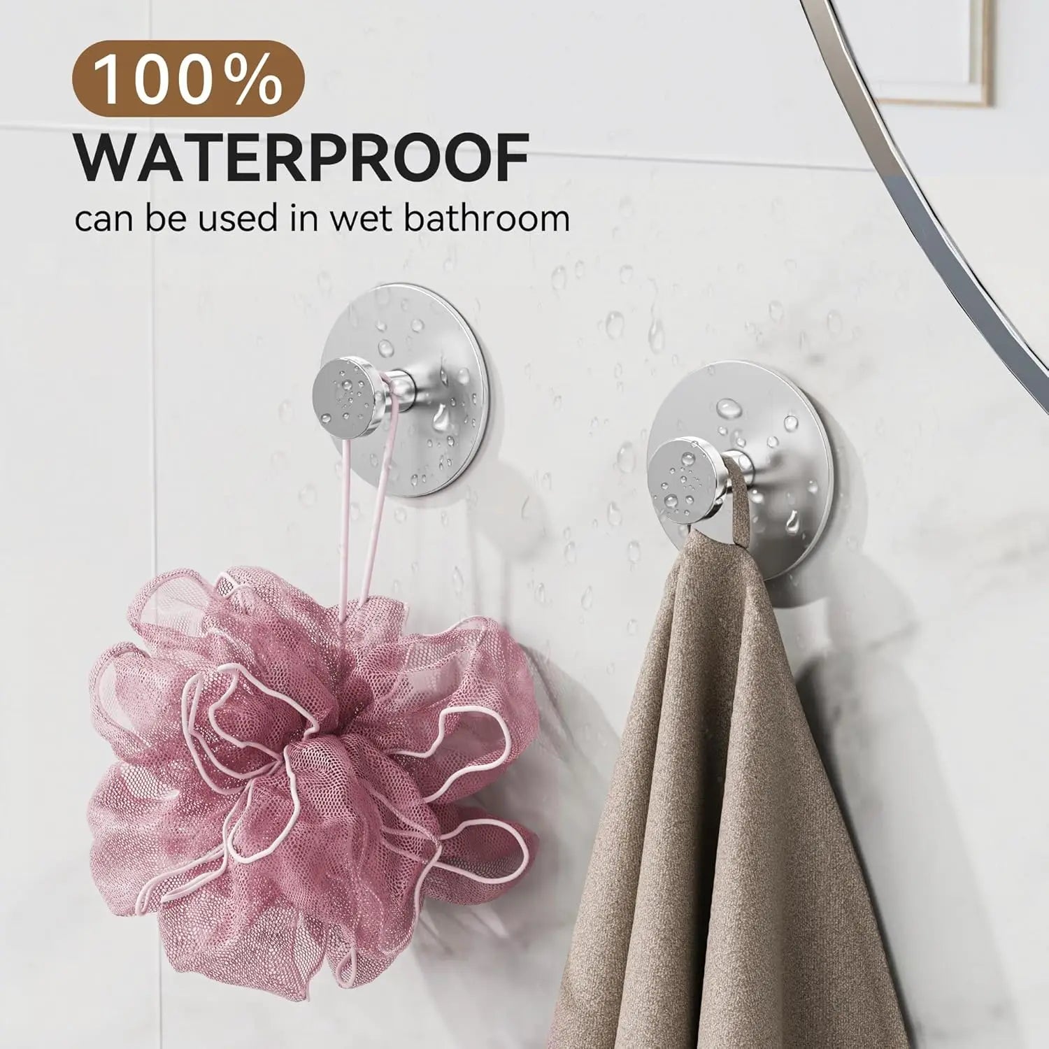 Extra Sticky Stainless Steel Towel Hooks for Space Saving - Smarsty
