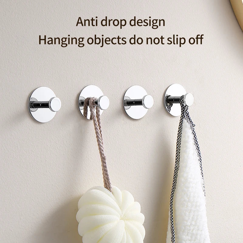 Extra Sticky Stainless Steel Towel Hooks for Space Saving - Smarsty