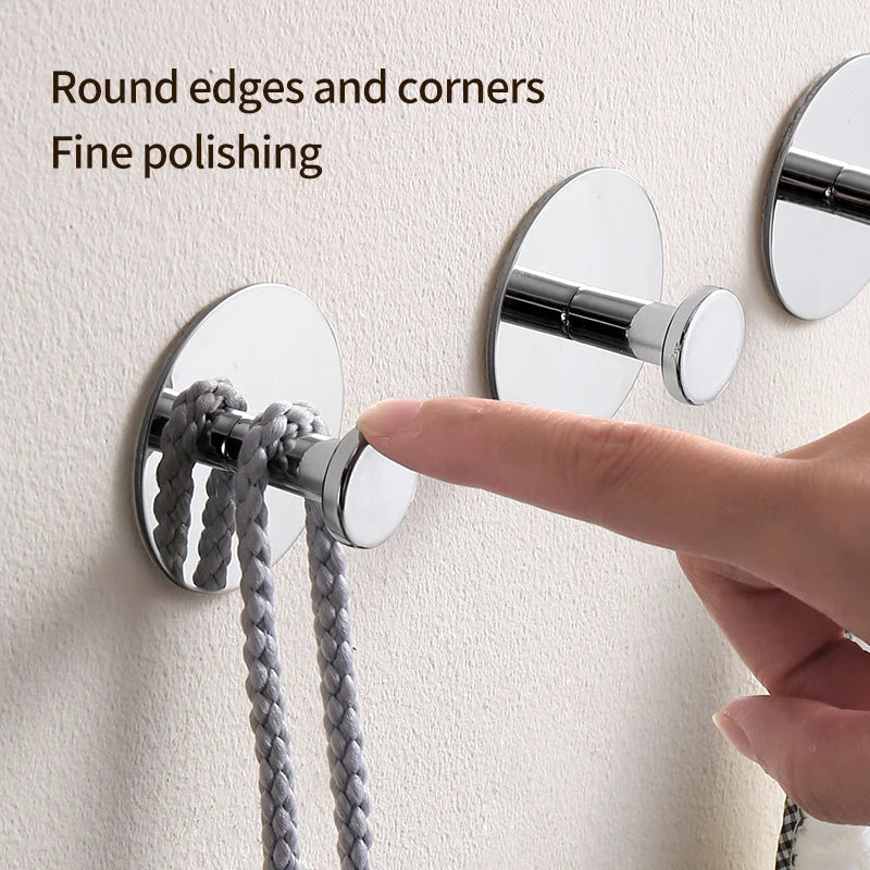 Extra Sticky Stainless Steel Towel Hooks for Space Saving - Smarsty