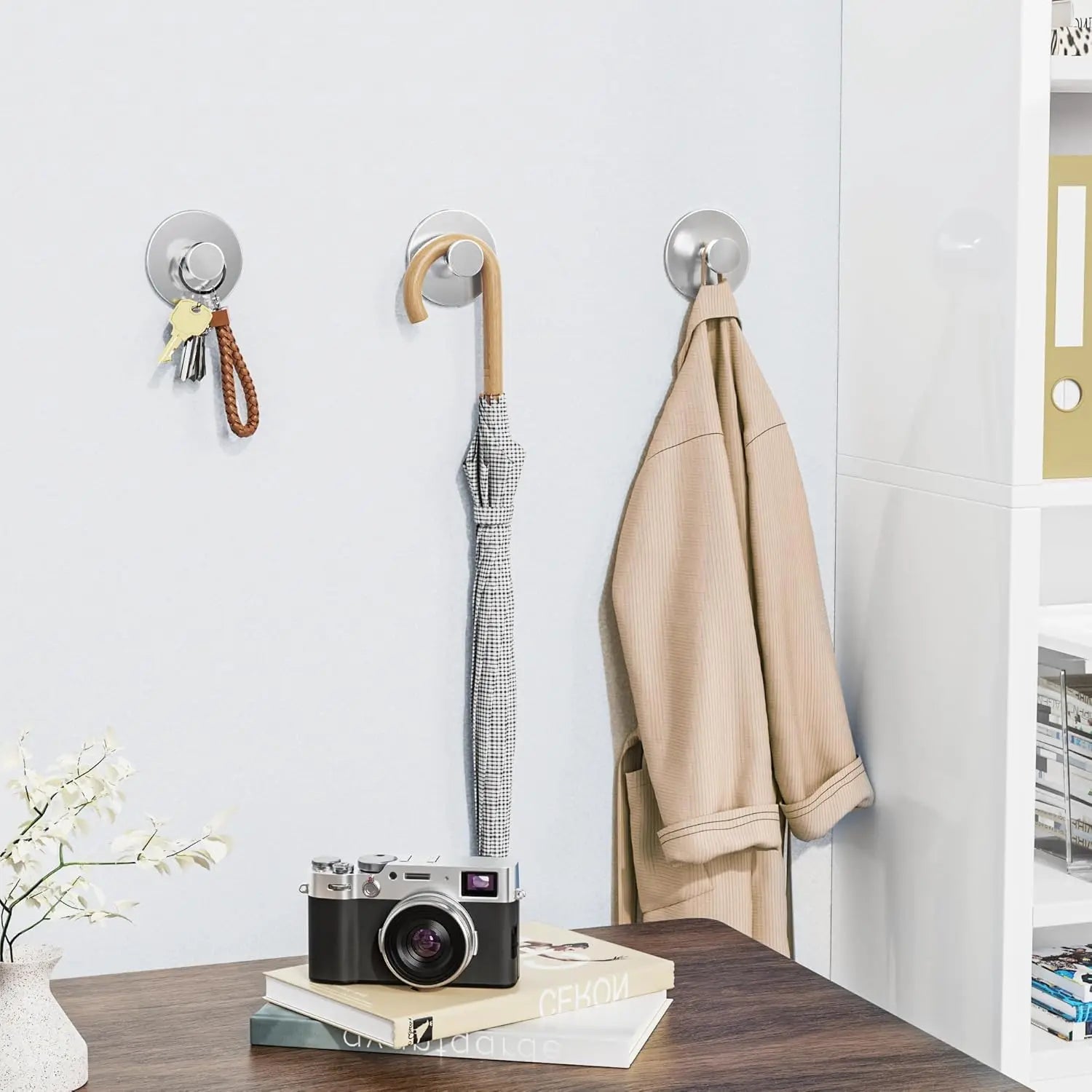Extra Sticky Stainless Steel Towel Hooks for Space Saving - Smarsty
