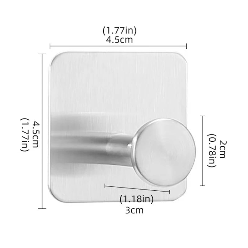 Extra Sticky Stainless Steel Towel Hooks for Space Saving - Smarsty