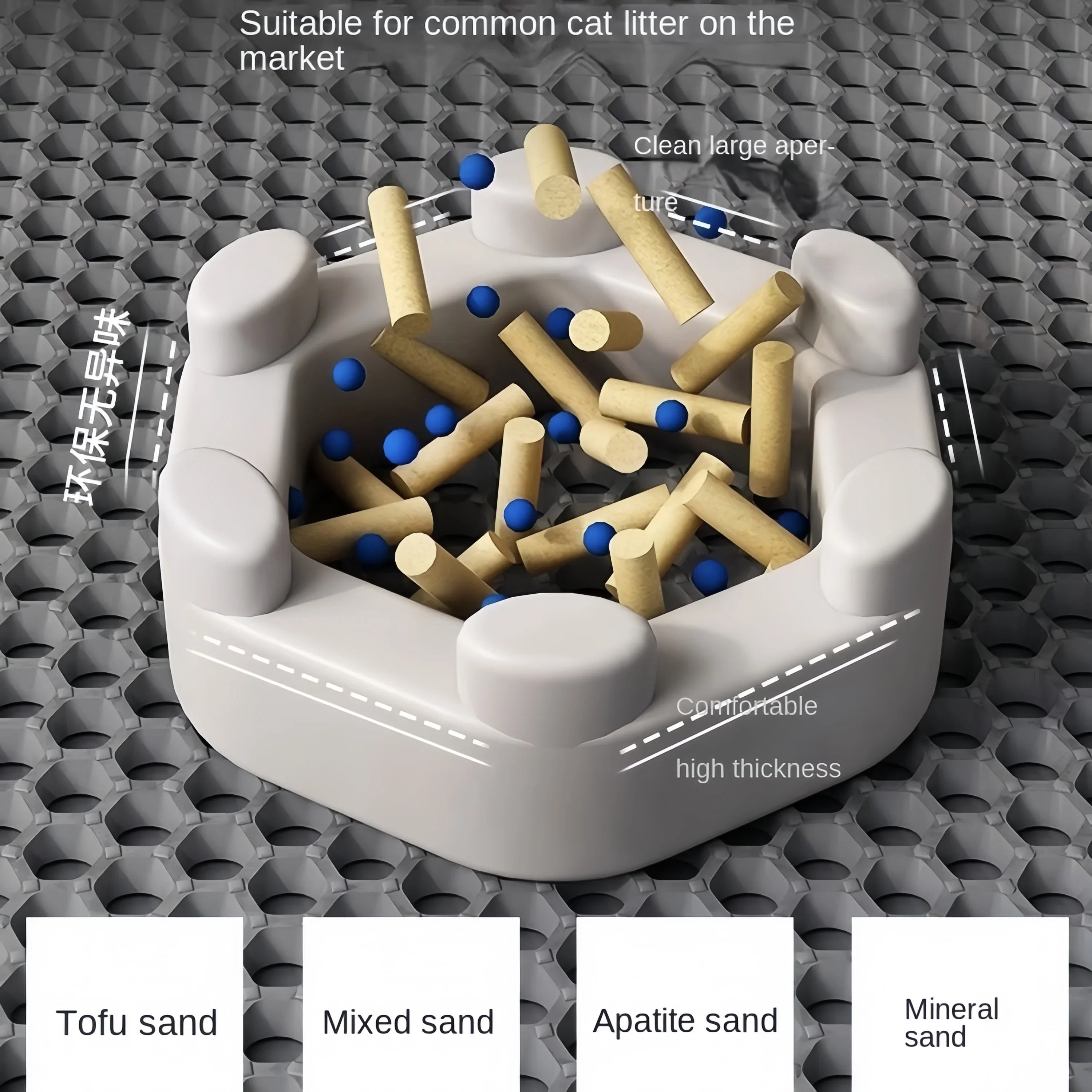 Waterproof Cat Litter Mat with Non Slip Design - Smarsty