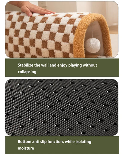 Breathable Cat Bed with Play Tunnel for Fun - Smarsty