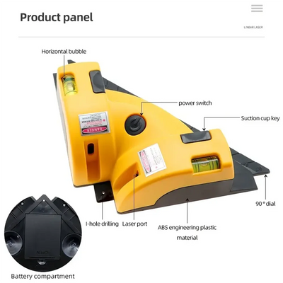 90 Degree Infrared Laser Level for Accurate Measurements - Smarsty