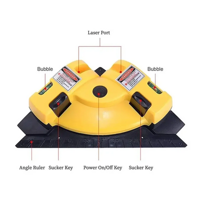 90 Degree Infrared Laser Level for Accurate Measurements - Smarsty