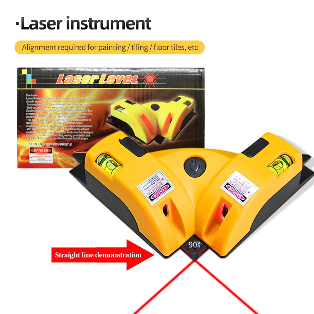 90 Degree Laser Level Portable Angle Gauge for Accurate Home Decoration - Smarsty
