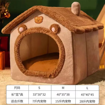 Foldable Pet House for Cats and Small Dogs - Smarsty