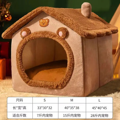 Foldable Pet House for Cats and Small Dogs - Smarsty