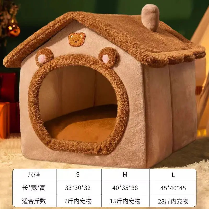 Foldable Pet House for Cats and Small Dogs - Smarsty