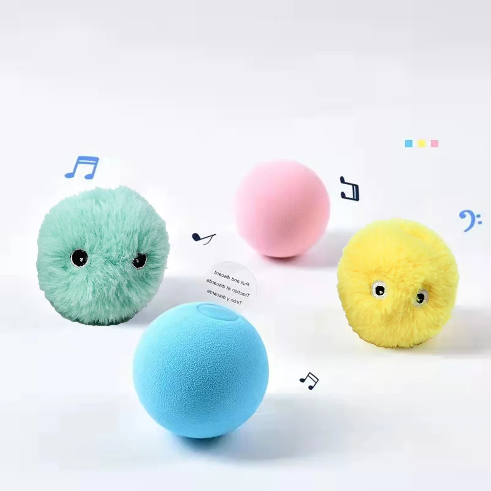 Interactive Catnip Squeaky Ball Toy for Kittens - Smarsty