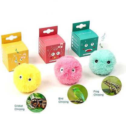 Interactive Catnip Squeaky Ball Toy for Kittens - Smarsty