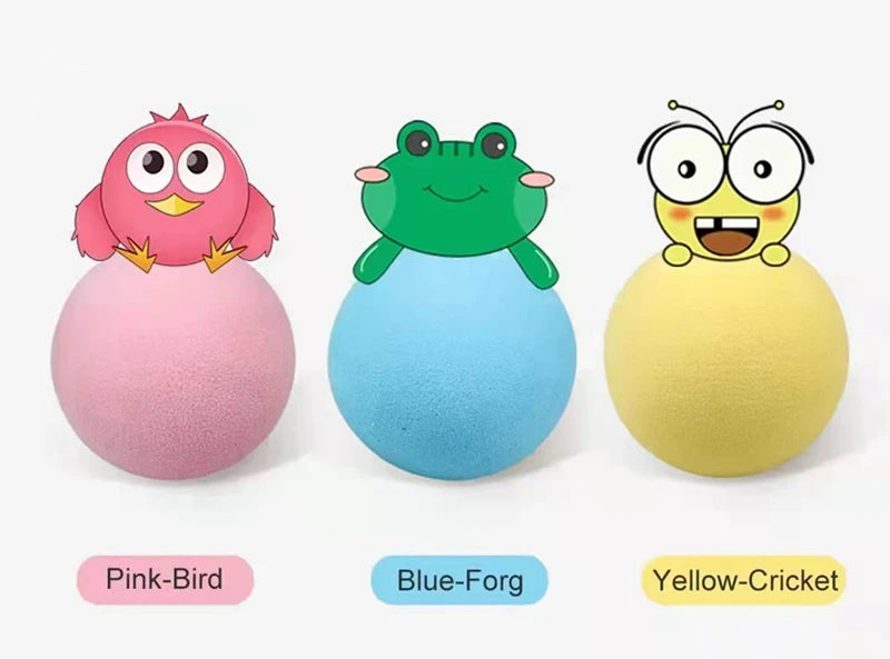 Interactive Catnip Squeaky Ball Toy for Kittens - Smarsty