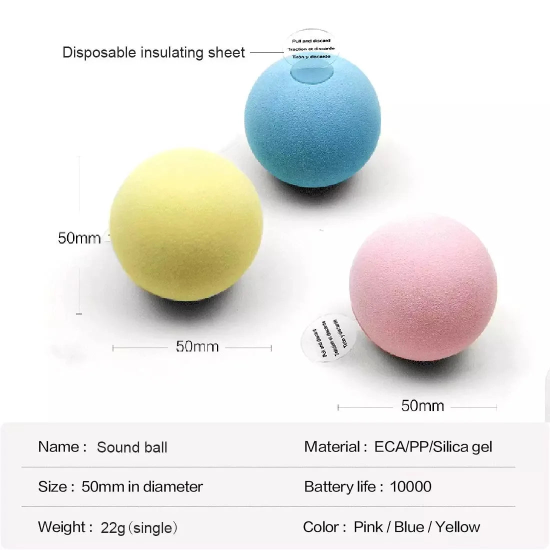 Interactive Catnip Squeaky Ball Toy for Kittens - Smarsty